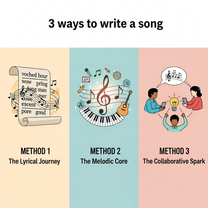 3 ways to write a song. № 2